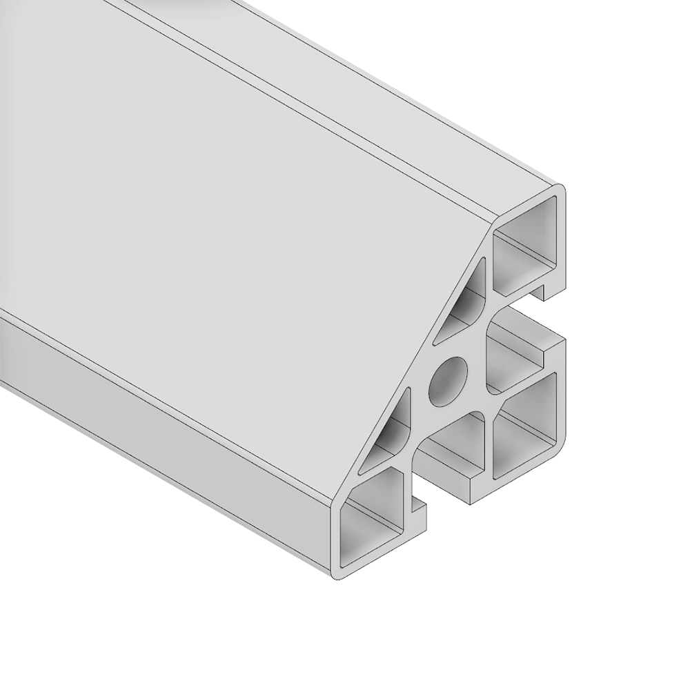 10-4545MC-0-24IN MODULAR SOLUTIONS EXTRUDED PROFILE<br>45MM X 45MM MITER CORNER, CUT TO THE LENGTH OF 24 INCH